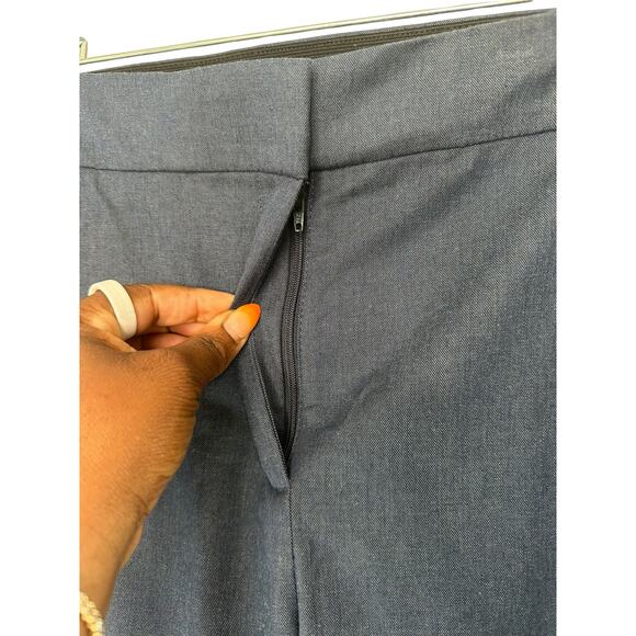 Talbots Plus Blue Office Career Work Office Portland Straight Leg Trouser 24W - Picture 7 of 14